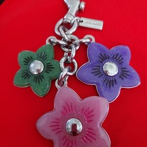 Coach key chain purse charm